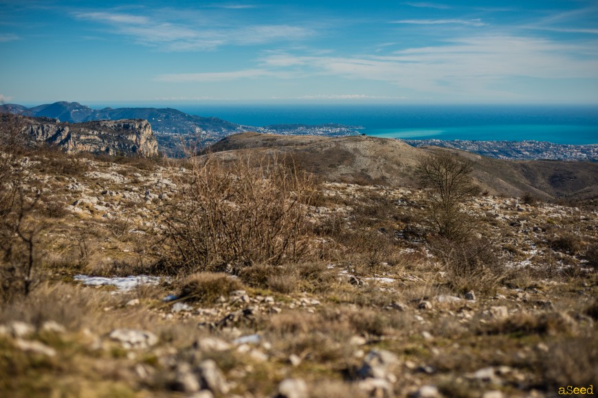 La Côte d'Azur vue du Col de Vence