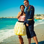 Mariage entre les gouttes sur la Côte d’Azur