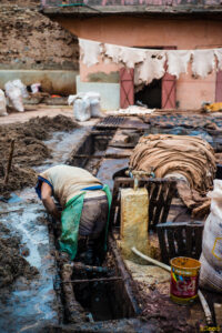 Les tanneurs de Marrakech