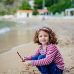 Séance photo enfant à la plage