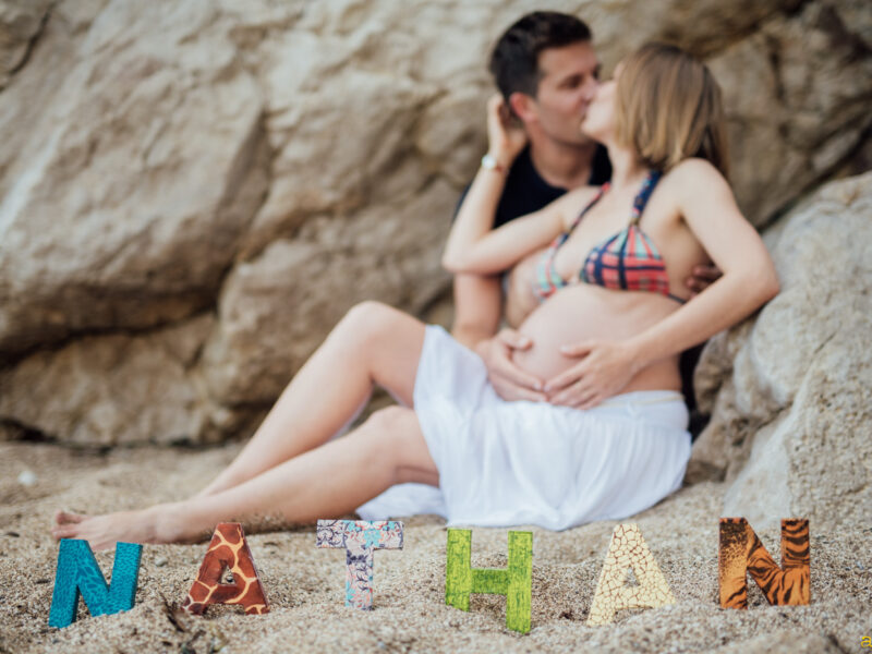 Photos de grossesse à la plage