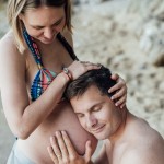 Photos de grossesse à la plage