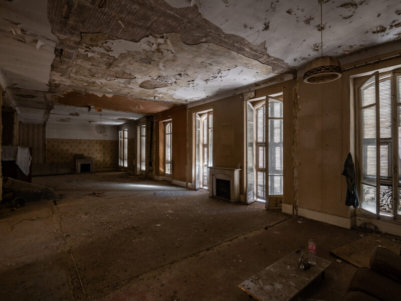 Un immeuble en ruine à Nice