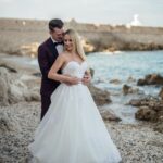 Capturing everlasting love and romance by the sparkling shores of Antibes. This lovely couple's