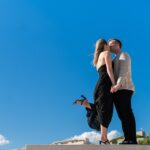 Above the stunning the French Riviera, this beautiful couple lived a love story straight